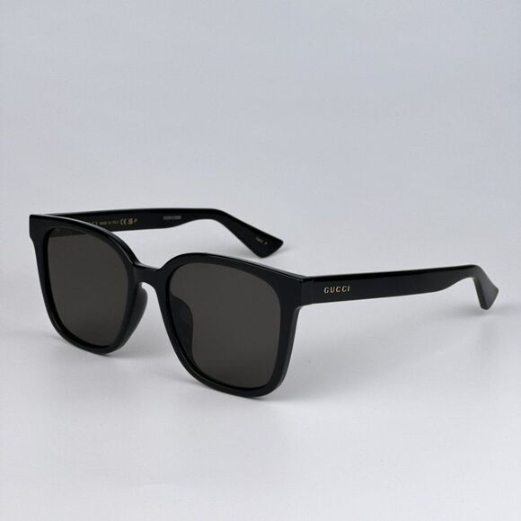 NEW Gucci GG1346SK 002 Black Brown Polarized Square Unisex Sunglasses GG 1346SK - Picture 9 of 15